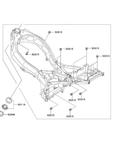 SUBFRAME ZX6R 94-97